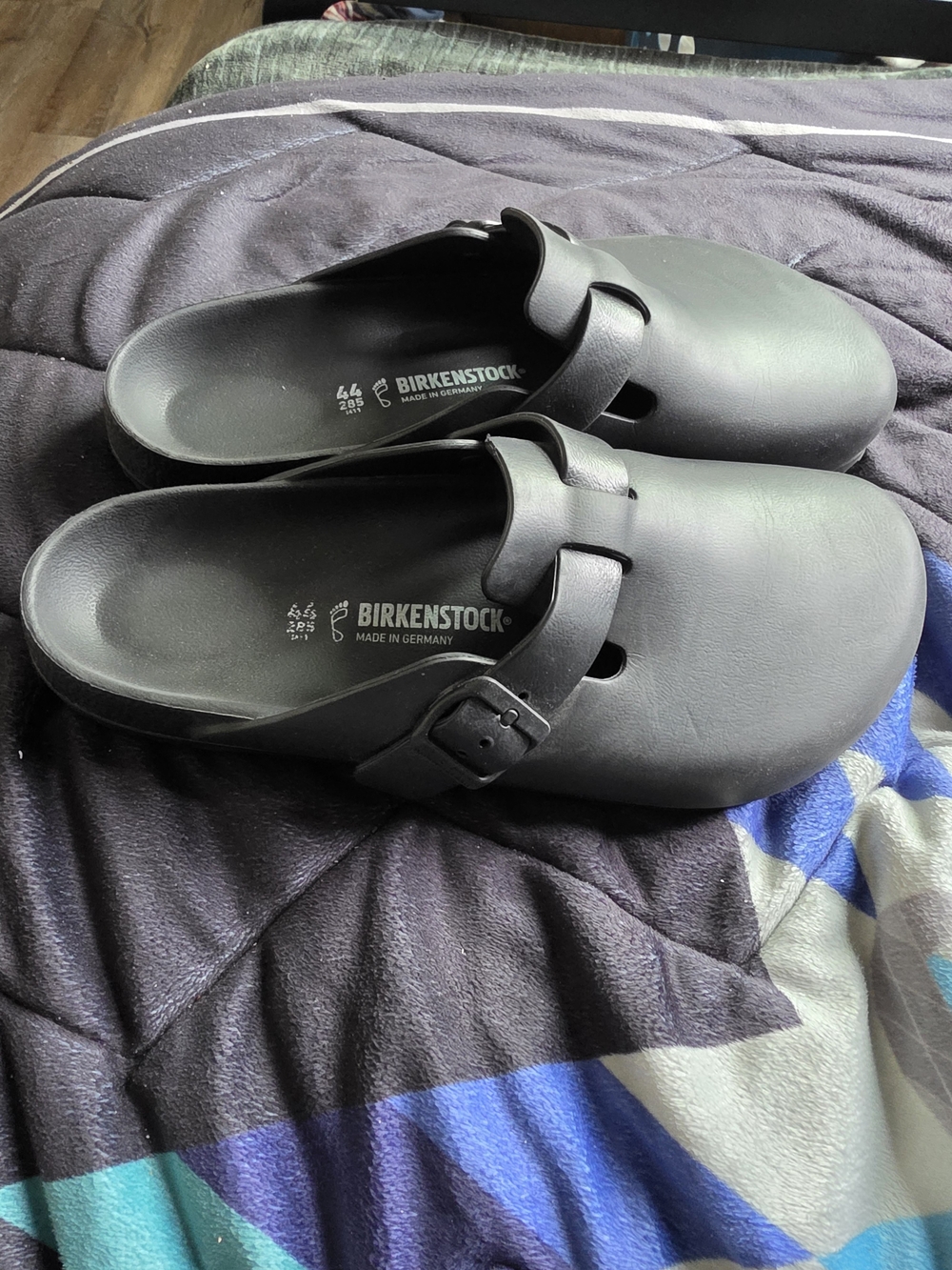 Birkenstock Black Clog-Style Slip-Ons